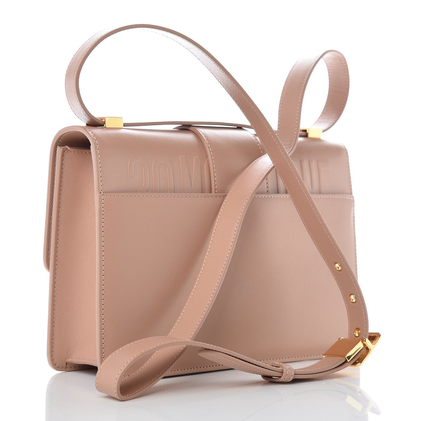 Calfskin 30 Montaigne Flap Bag Pale Pink