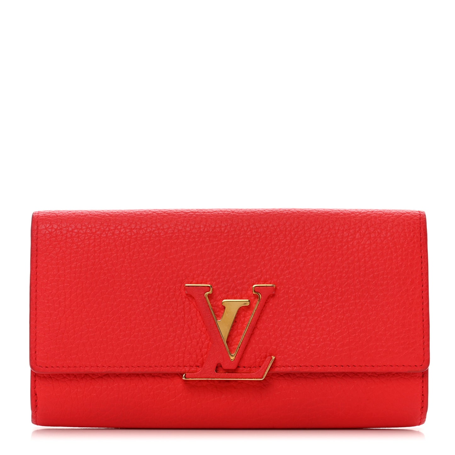Taurillon Capucines Wallet Rubis