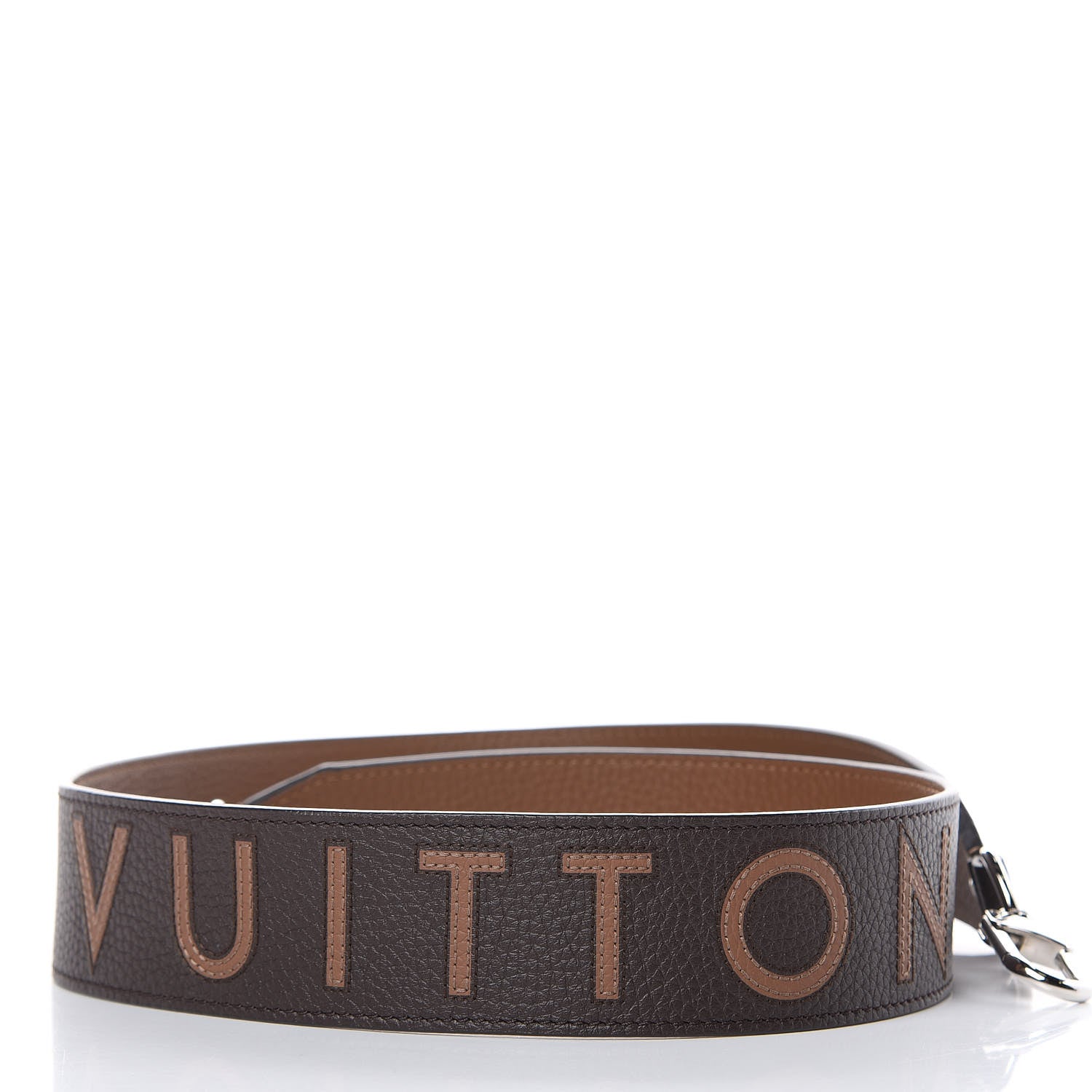 Louis Vuitton Taurillon Bandouliere Reversible Shoulder Strap Marron 3 of 4