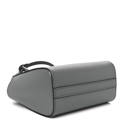 Prada Saffiano Soft Calfskin Zippered Tote Marmo 4 of 10