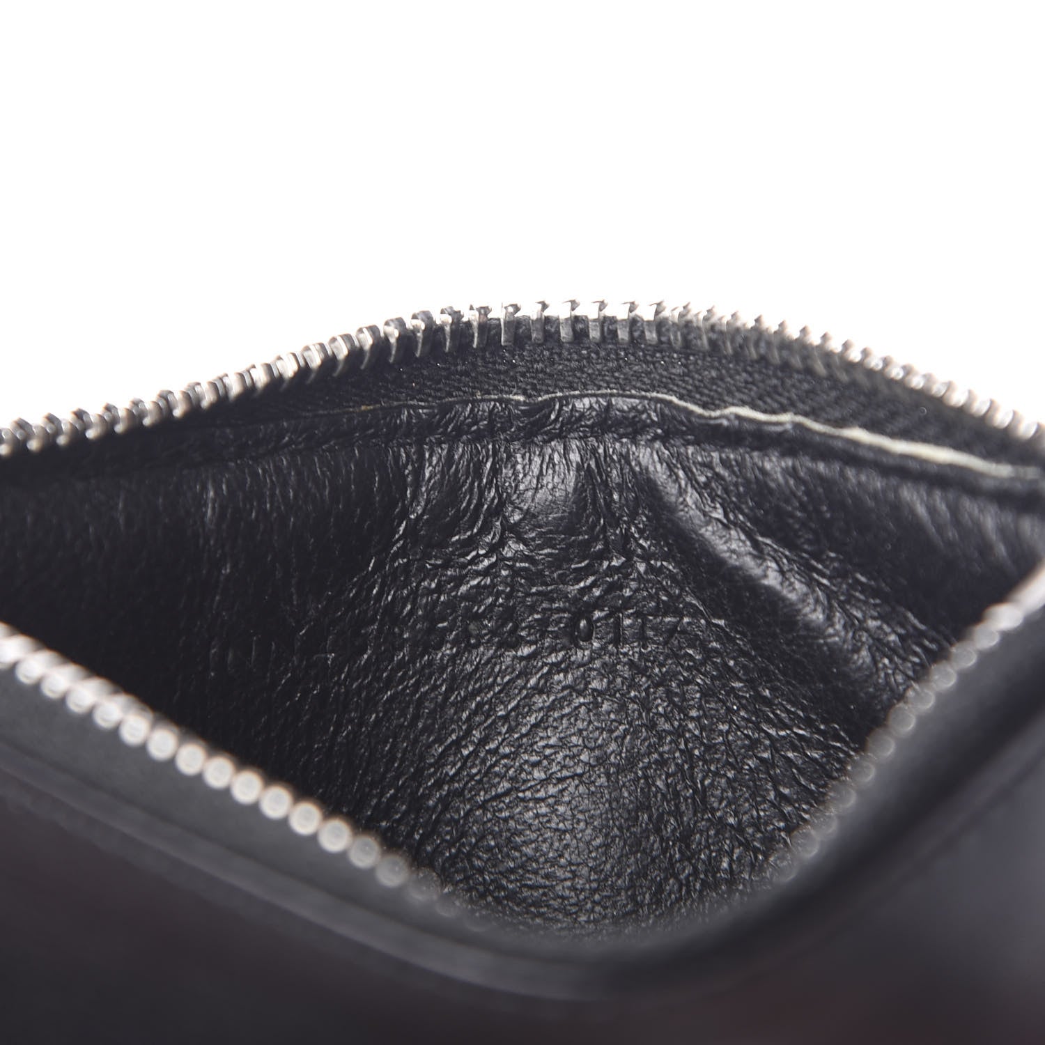 Saint Laurent Calfskin 5 Fragments Zip Card Case Black 6 of 7