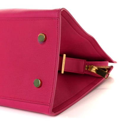 Saint Laurent Calfskin Small Monogram Cabas Fuchsia 8 of 8