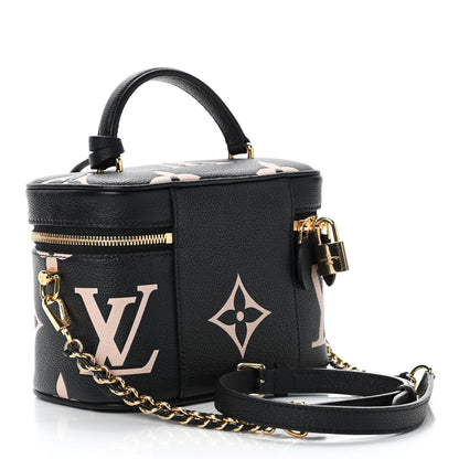 Louis Vuitton Empreinte Monogram Giant Vanity PM Black Beige 2 of 4
