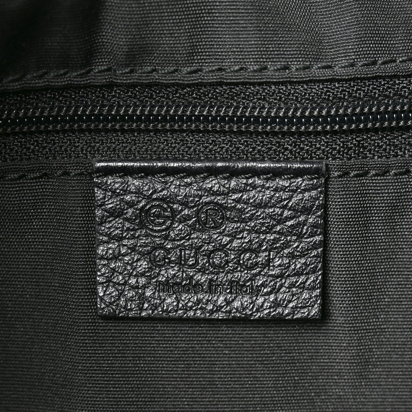 Grained Calfskin Bamboo Bar Hobo Black