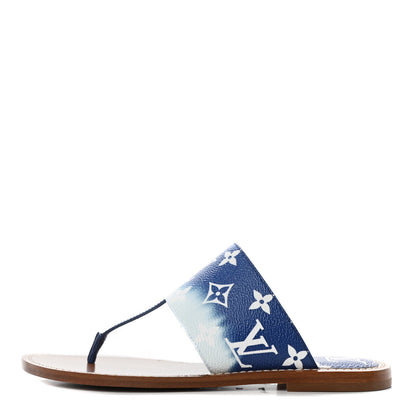 Louis Vuitton Monogram Escale Palma Sandals 37 Blue 1 of 12