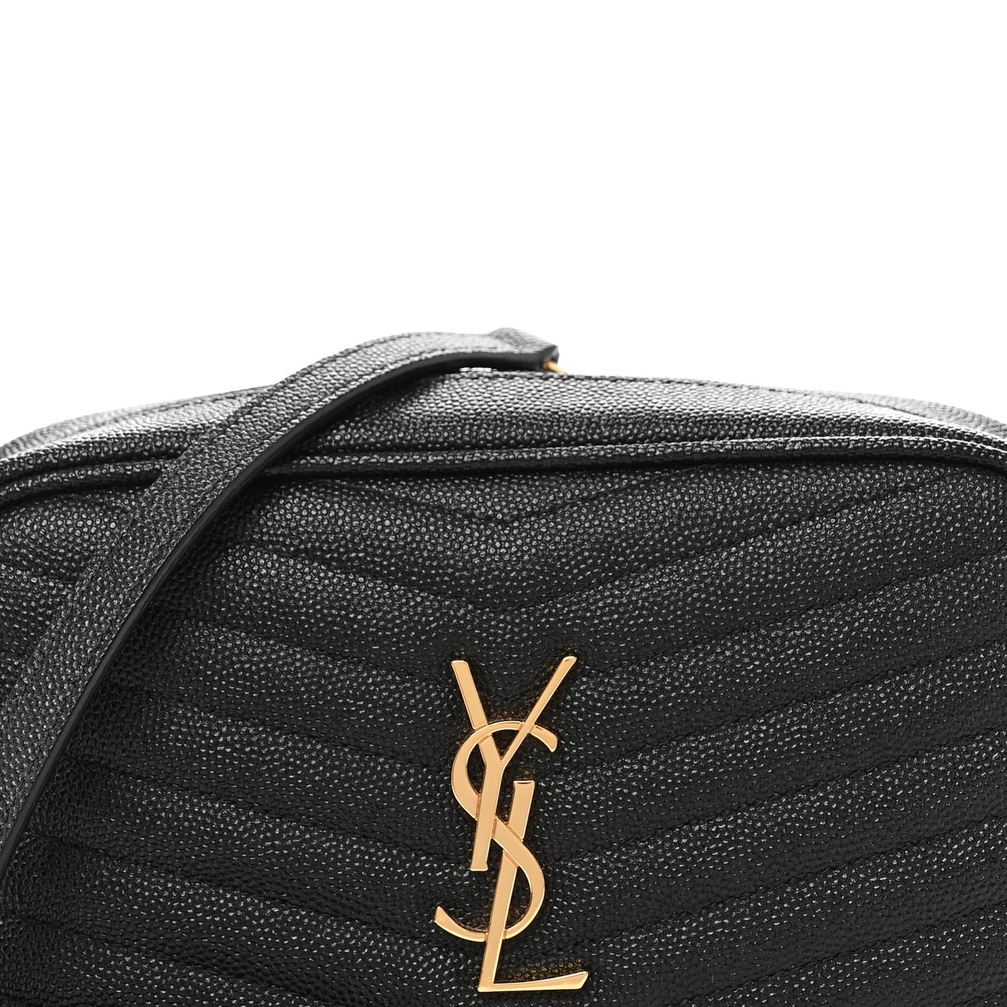 Grain De Poudre Matelasse Monogram Mini Lou Camera Bag Black
