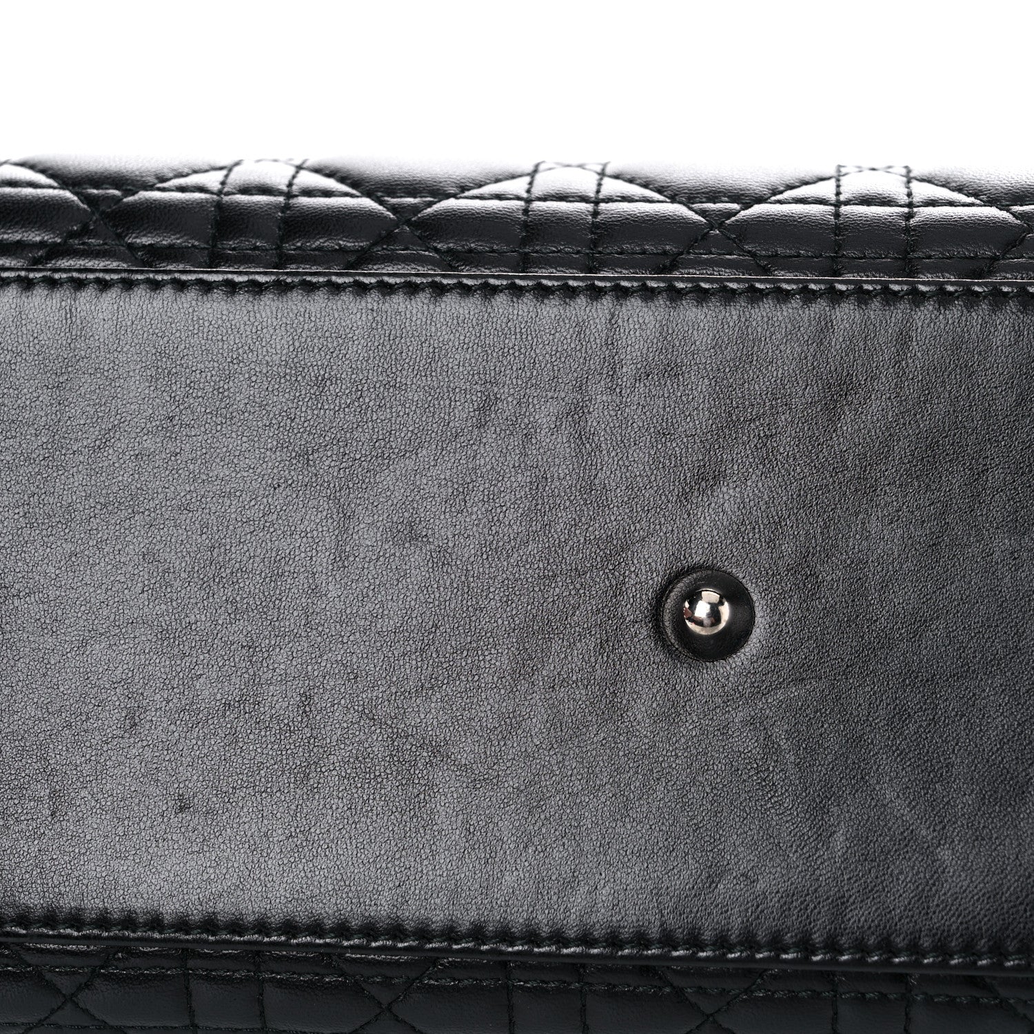 Christian Dior Lambskin Cannage Large Lady Dior Black 12 of 21