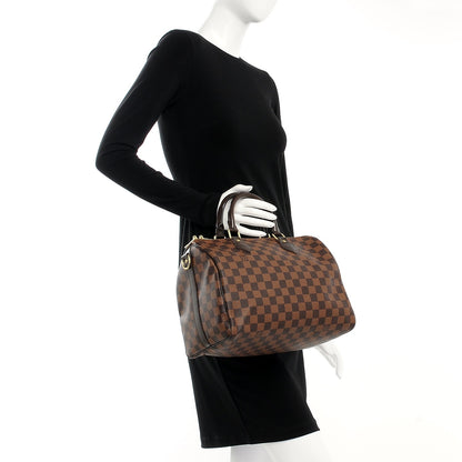 Louis Vuitton Damier Ebene Speedy Bandouliere 30 3 of 9