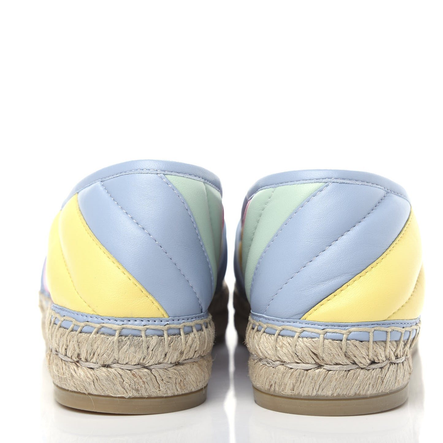 Nappa Matelasse Diagonal GG Marmont Espadrilles 37 Multicolor Pastel