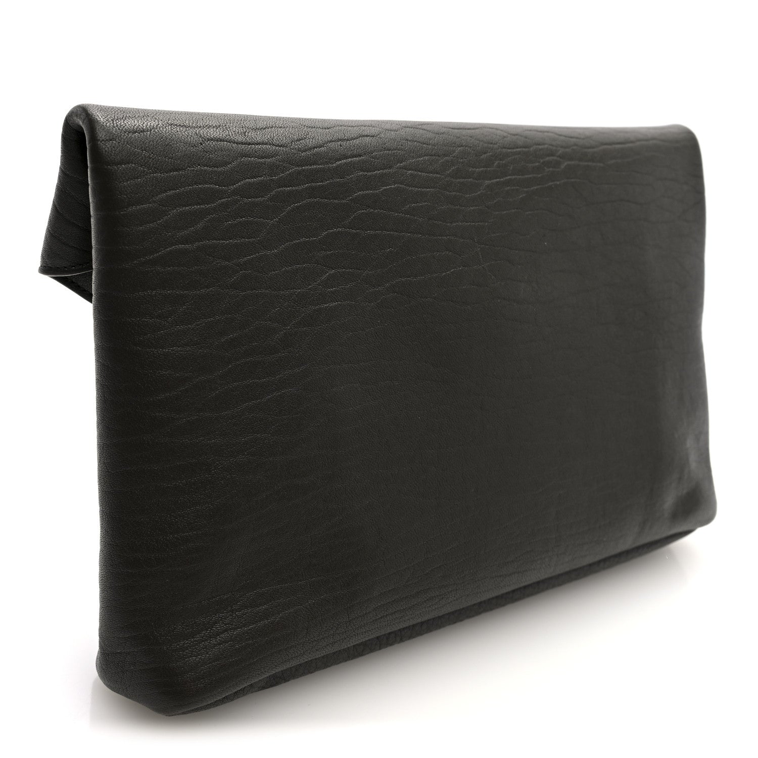 Saint Laurent Grained Lambskin Large Cassandre Envelope Pouch Light Musk 3 of 6