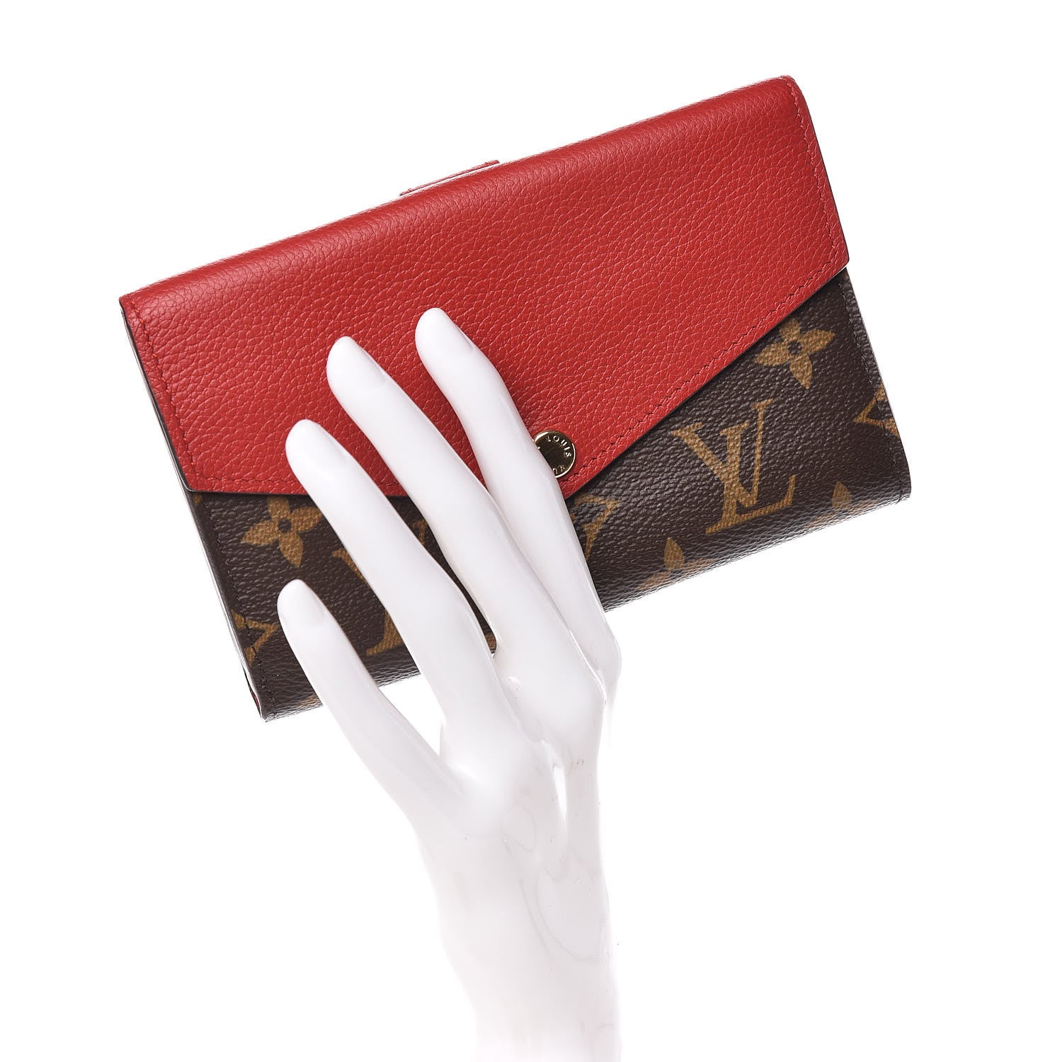 Louis Vuitton Monogram Pallas Compact Wallet Cherry 2 of 9