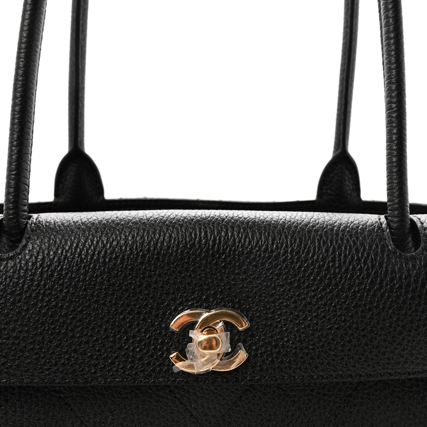 Chanel Grained Calfskin Stitched Urban Essentials Small Shopping Bag Black 8 of 10