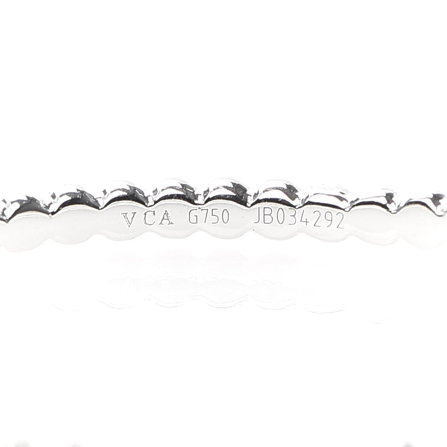 18K White Gold Small Perlee Hoop Earrings