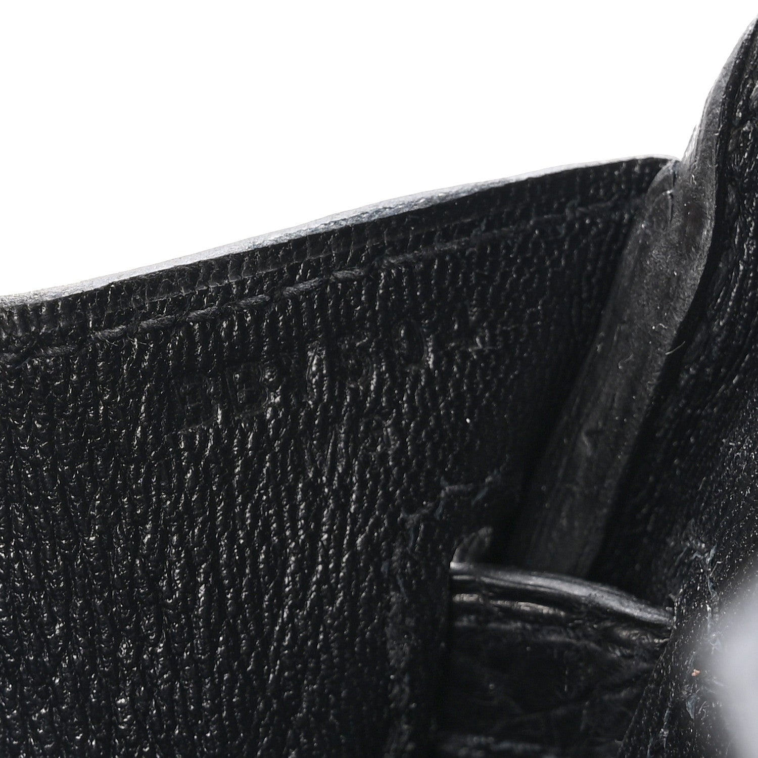 Hermes Matte Niloticus Crocodile Birkin 25 Black 6 of 11