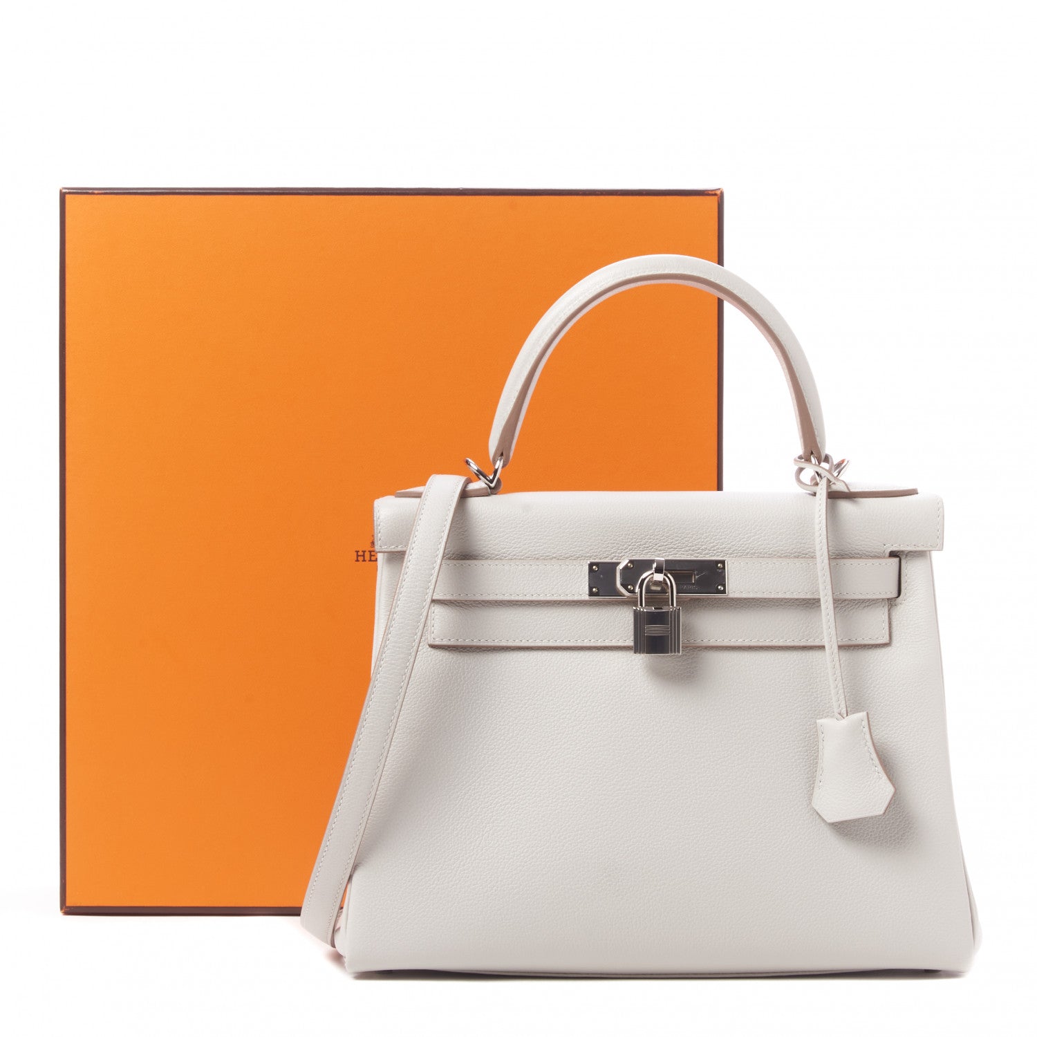 Hermes Evercolor Kelly Retourne 28 Gris Perle 36 of 36