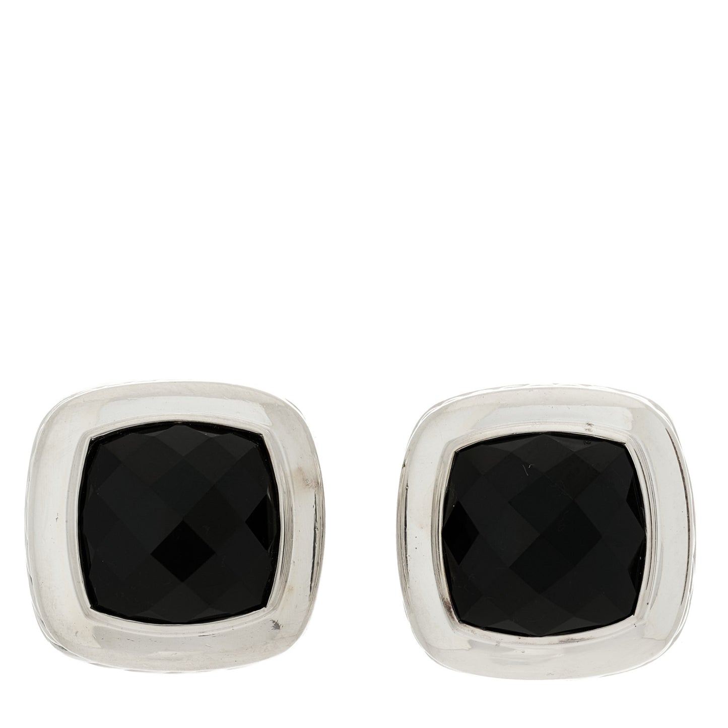 Sterling Silver Black Onyx 11mm Albion Earrings