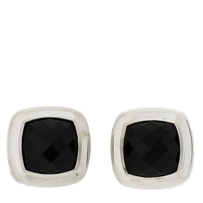 David Yurman Sterling Silver Black Onyx 11mm Albion Earrings 1 of 4