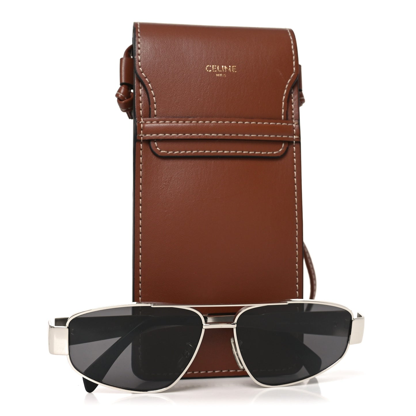 Metal Triomphe 03 Sunglasses CL40281U Silver Smoke