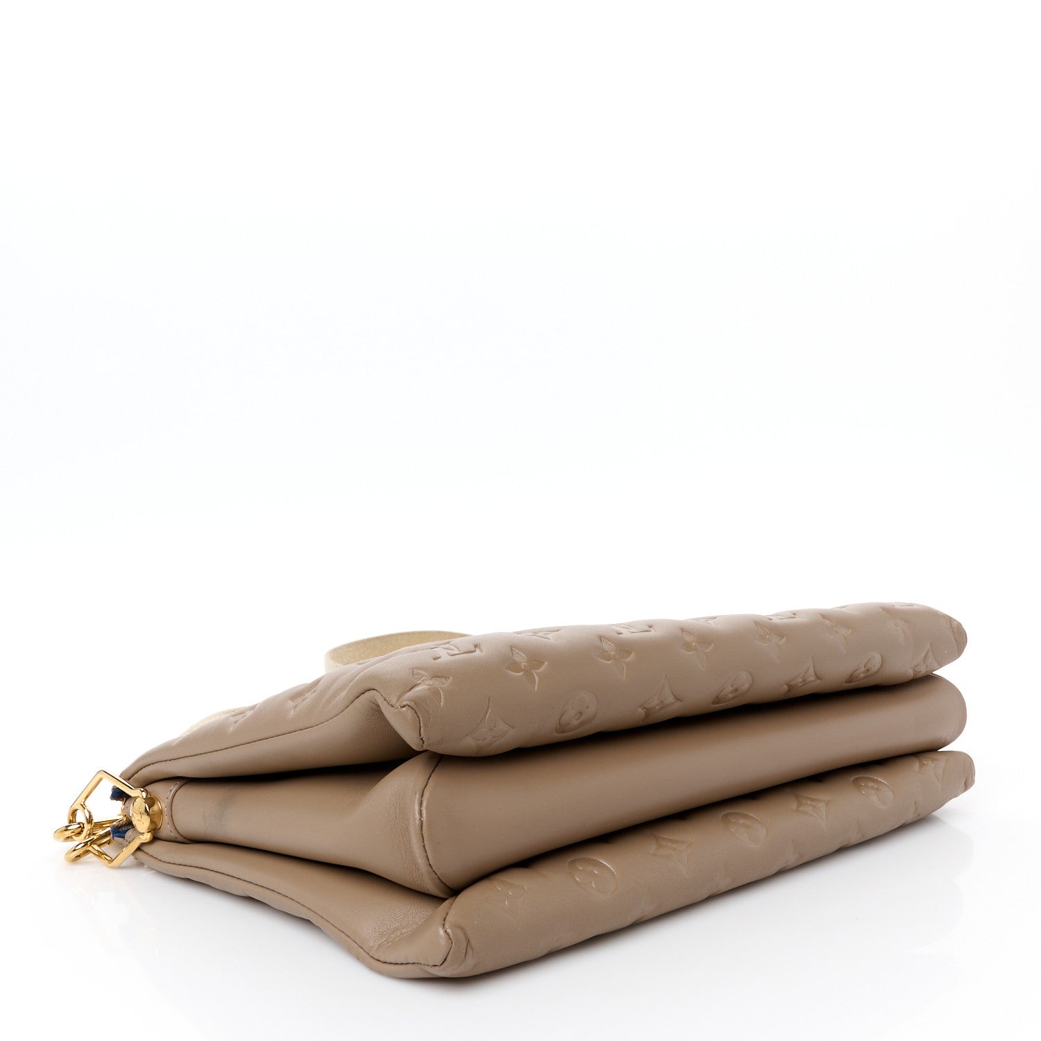 Louis Vuitton Lambskin Embossed Monogram Coussin MM 4 of 11