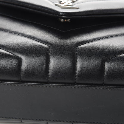 Saint Laurent Calfskin Y Quilted Monogram Toy Loulou Crossbody Bag Black 13 of 14