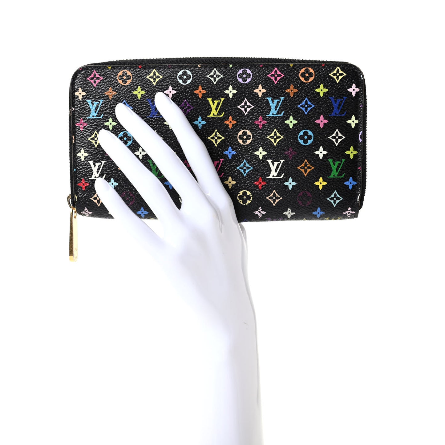 Monogram Multicolor Zippy Wallet Black