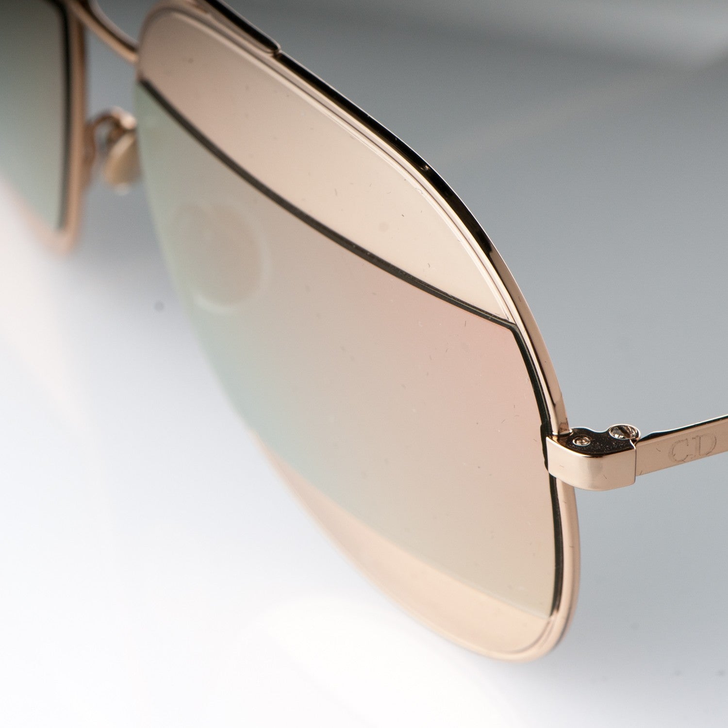 Christian Dior Split 1 Aviator Sunglasses Rose Gold 8 of 10