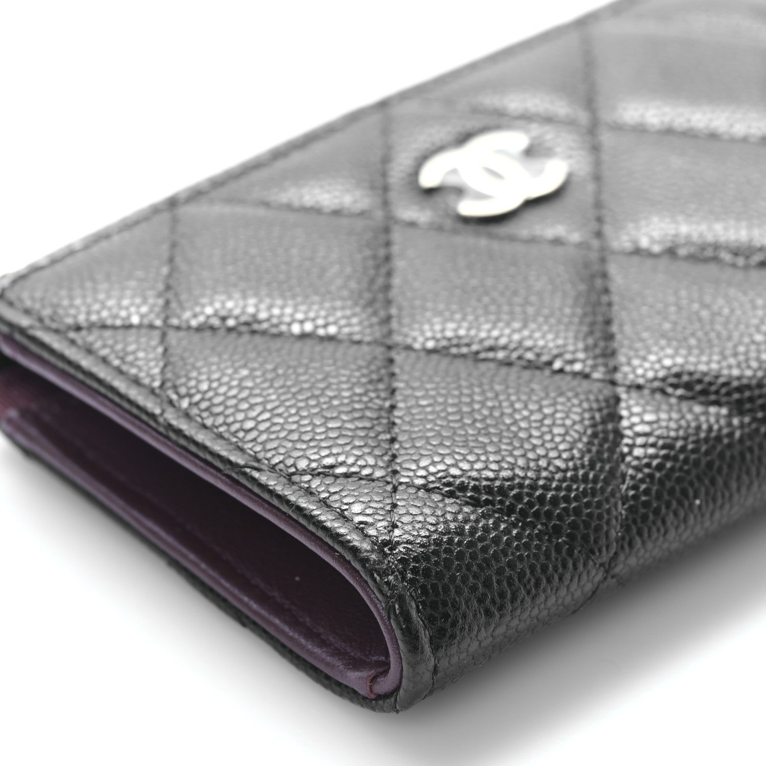 Chanel Caviar Quilted Zipped Key Holder Case Black 8 of 9