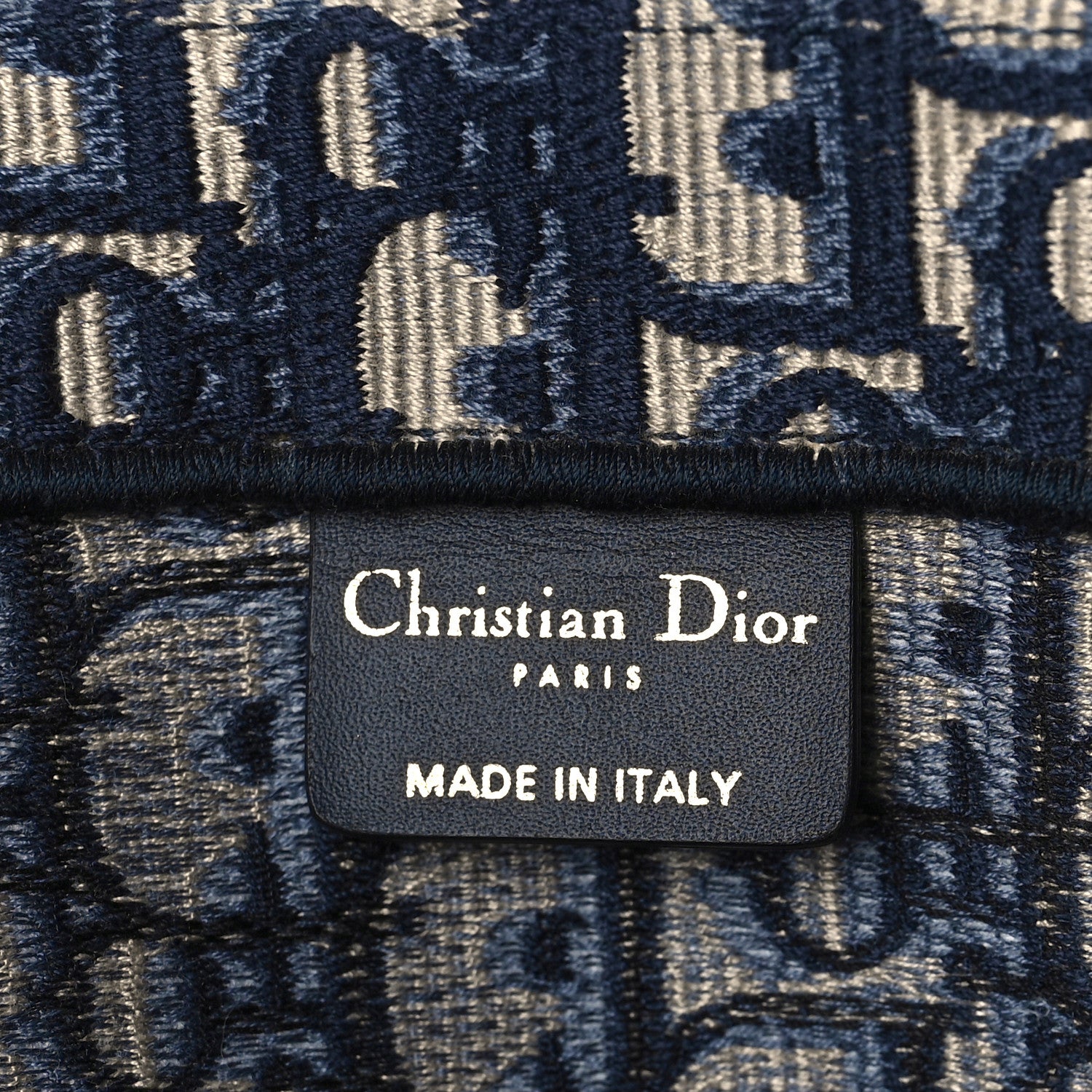 Christian Dior Oblique Large Book Tote Blue Multicolor 6 of 9