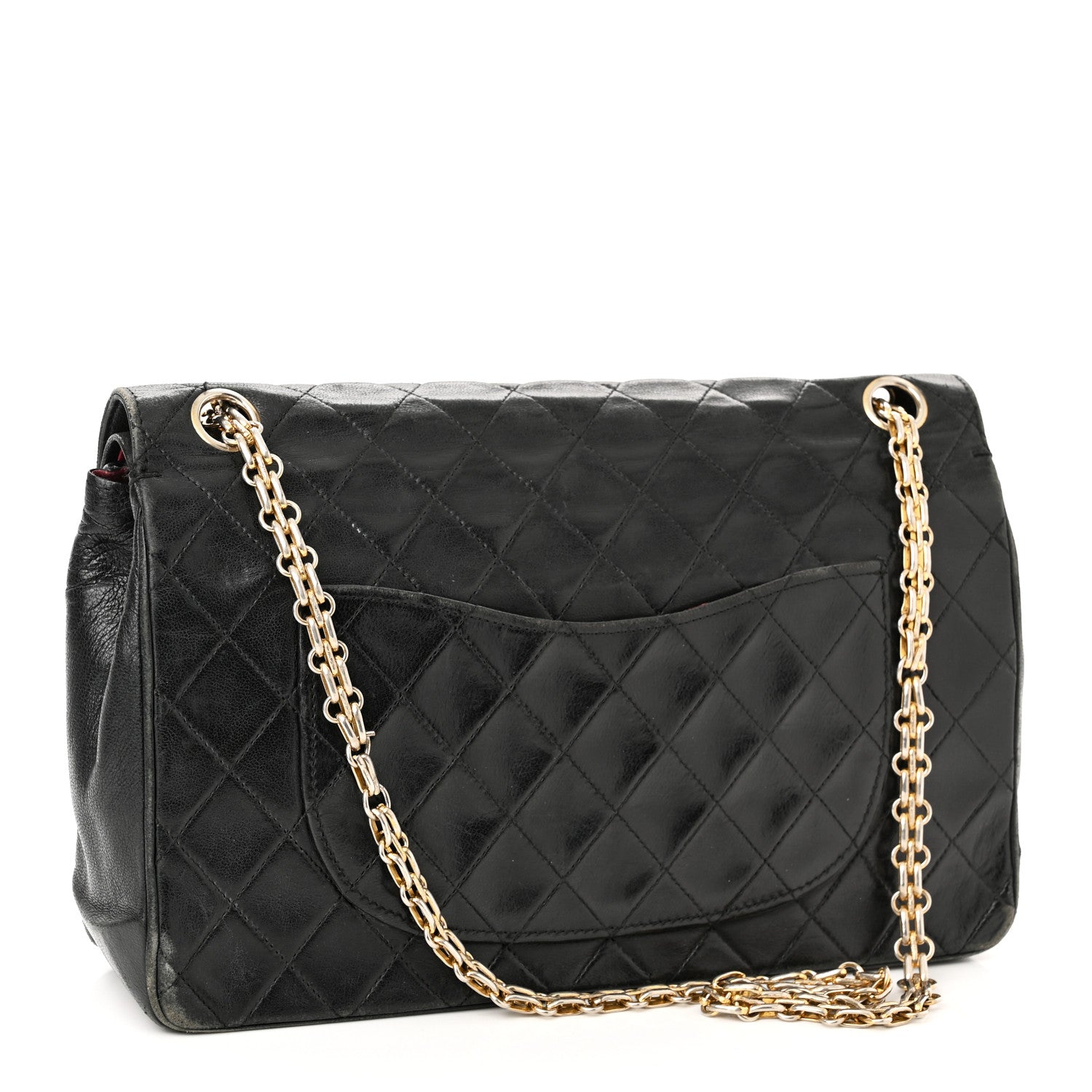 Chanel Lambskin Quilted Medium Bijoux Chain Double Flap Black 3 of 19