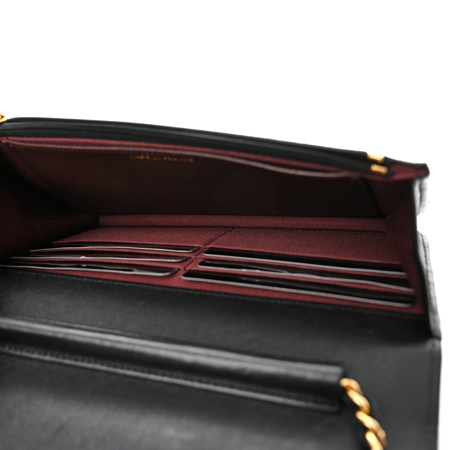 Chanel Lambskin Quilted Wallet On Chain WOC Black 5 of 12