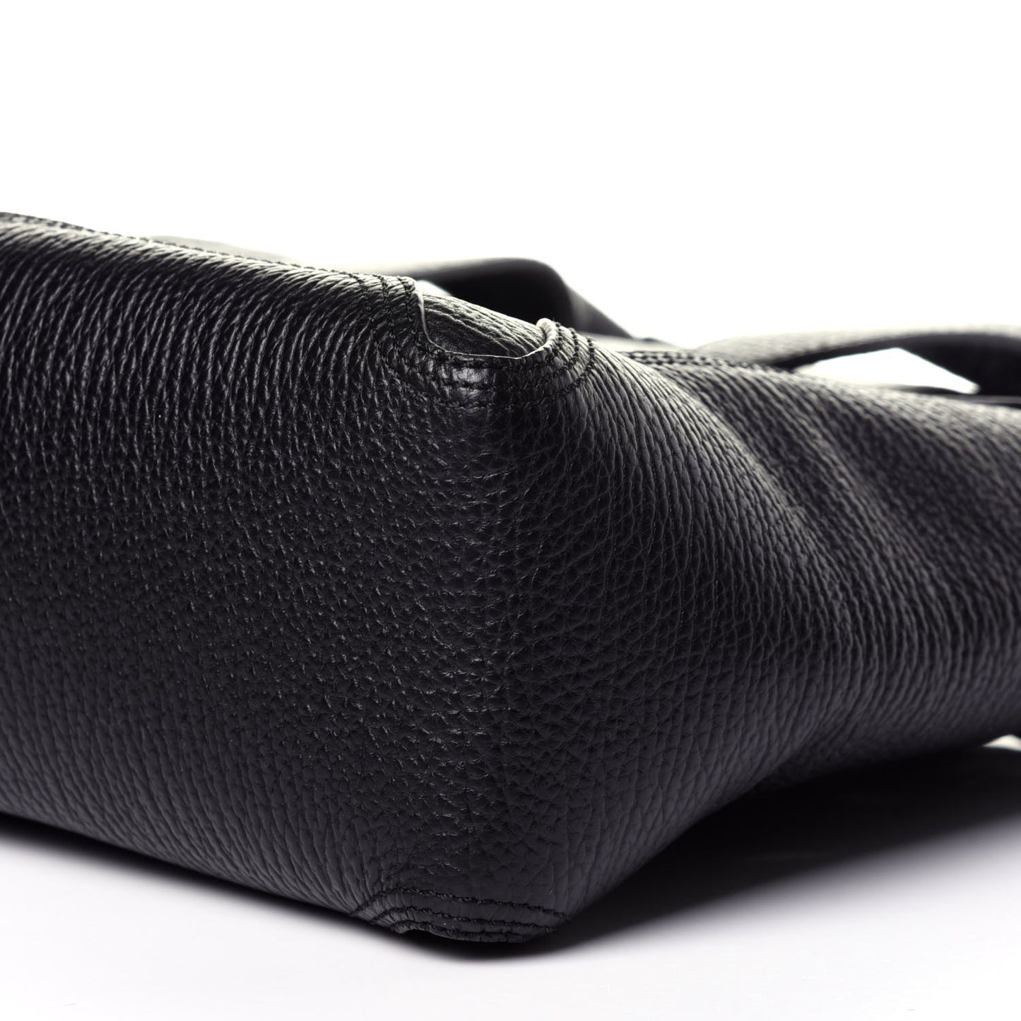 Textured Calfskin Medium Pashli Satchel Black