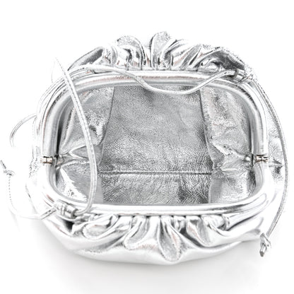 Bottega Veneta Metallic Calfskin The Mini Pouch Silver 5 of 10