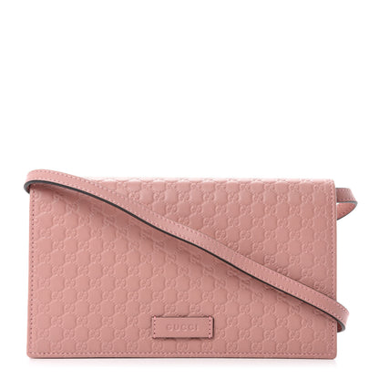 Gucci Microguccissima Crossbody Wallet Soft Pink 1 of 10