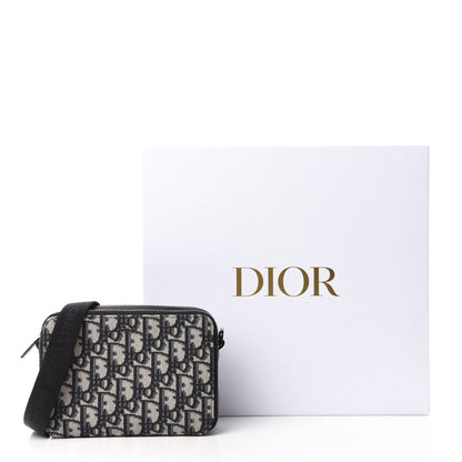 Christian Dior Oblique Pouch Navy Blue 10 of 10