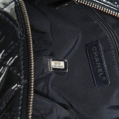 Chanel Vinyl Quilted In the Business Tote Navy 7 of 8