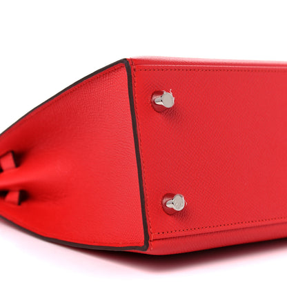 Hermes Epsom Kelly Sellier 25 Rouge Tomate 8 of 14