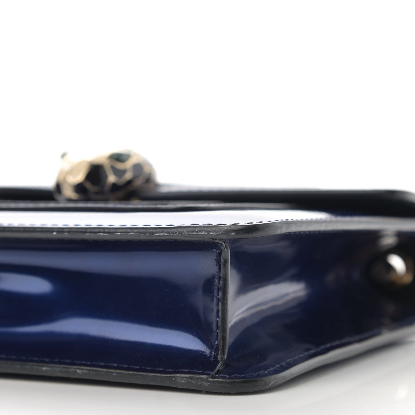 Patent Serpenti Forever Crossbody Blue