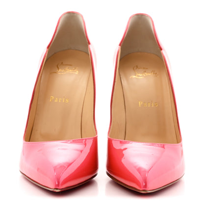 Christian Louboutin Metallic Patent Fluo Hot Chick 100 Pumps 39 Florida 3 of 9