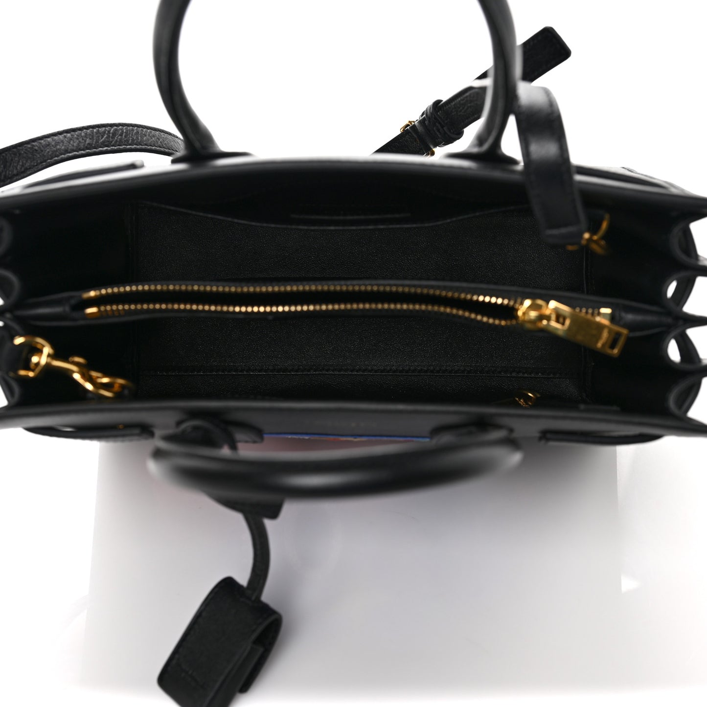 Calfskin Love Patchwork Baby Sac De Jour Black