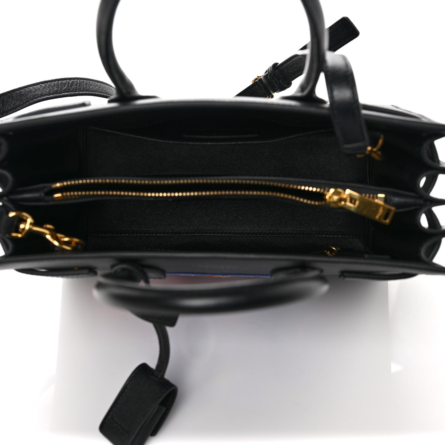 Saint Laurent Calfskin Love Patchwork Baby Sac De Jour Black 7 of 8