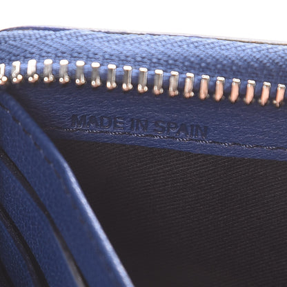 Givenchy Sugar Goatskin Pandora Half Zip Long Wallet Medium Blue 8 of 10