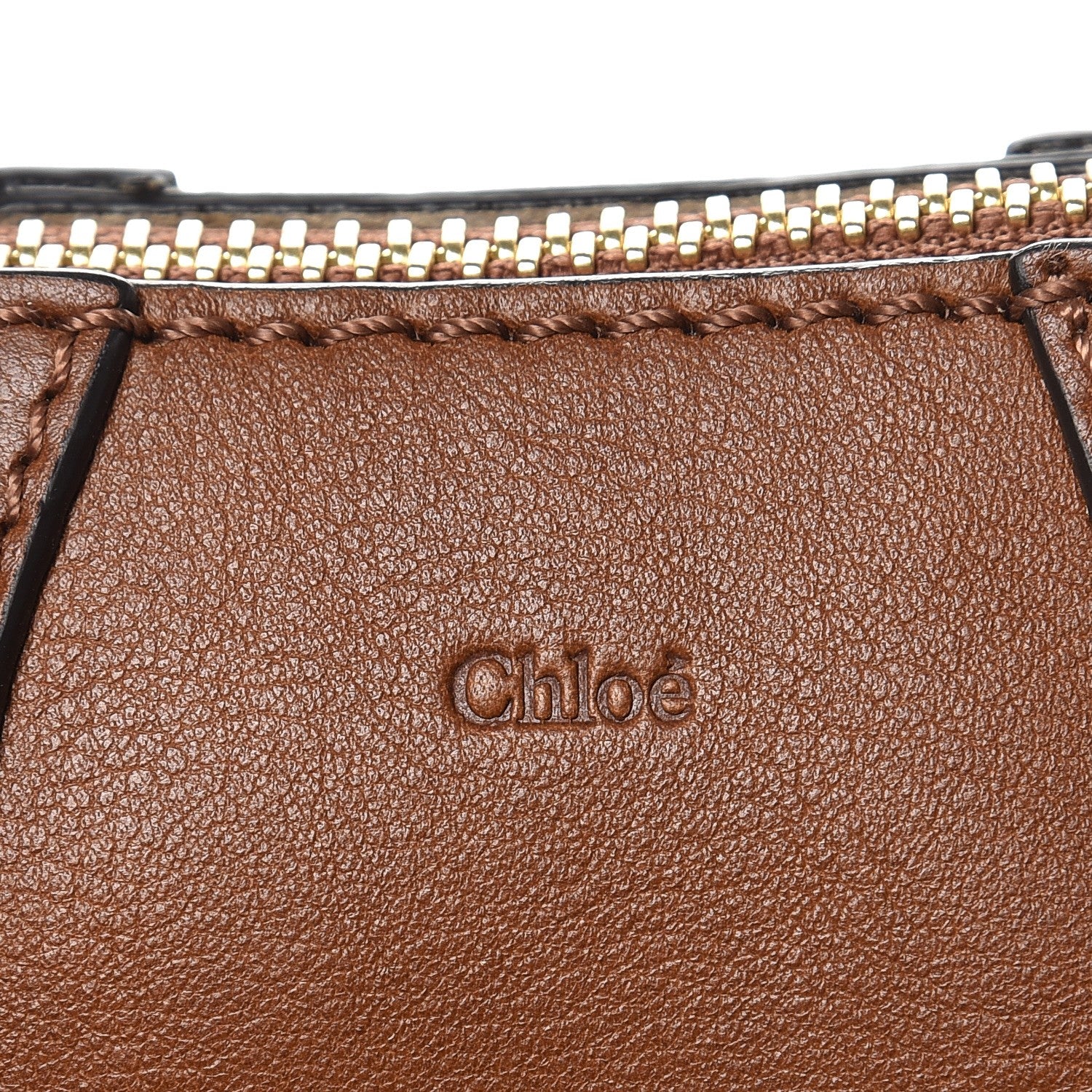 Chloe Grained Calfskin Nano Hayley Hobo Tan 7 of 8