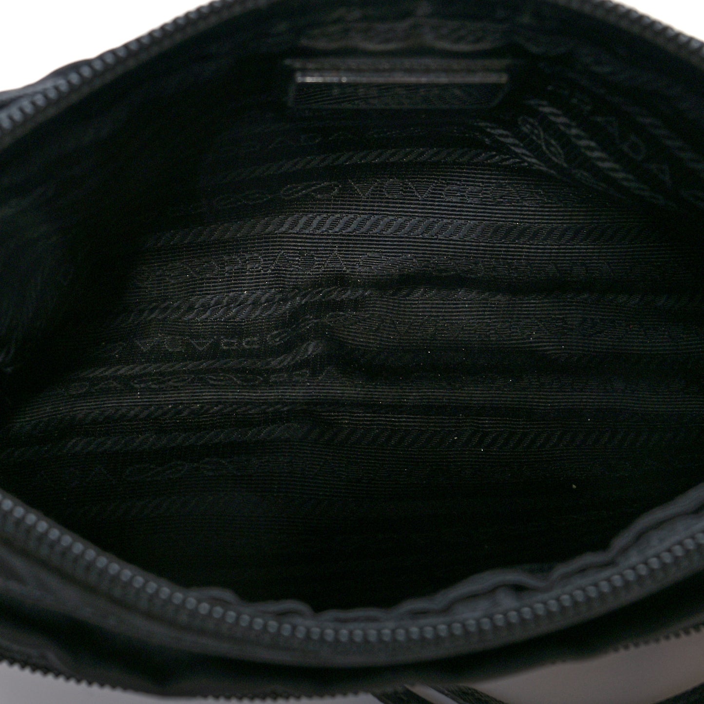 Tessuto Nylon Saffiano Belt Bag Black