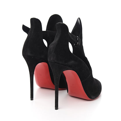Christian Louboutin Veau Velours Canadada 100 Booties 39 Black 4 of 7