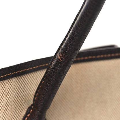 Hermes Toile Buffle Gala Garden Party Tote 36 MM Marron Fonce 13 of 14