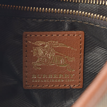 Burberry House Check Quilted Small Brook Hobo Brown 8 of 8