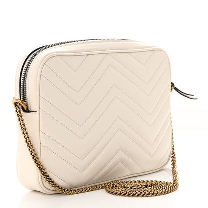 Gucci Calfskin Matelasse GG Marmont Multi-Use Mini Bag 85 34 Black Perfect Pink Mystic White 4 of 14
