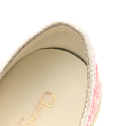 Christian Dior Canvas Toile De Jouy Embroidered Womens Walk'N'Dior Low Top Sneakers 38 Off-White Pink 11 of 12