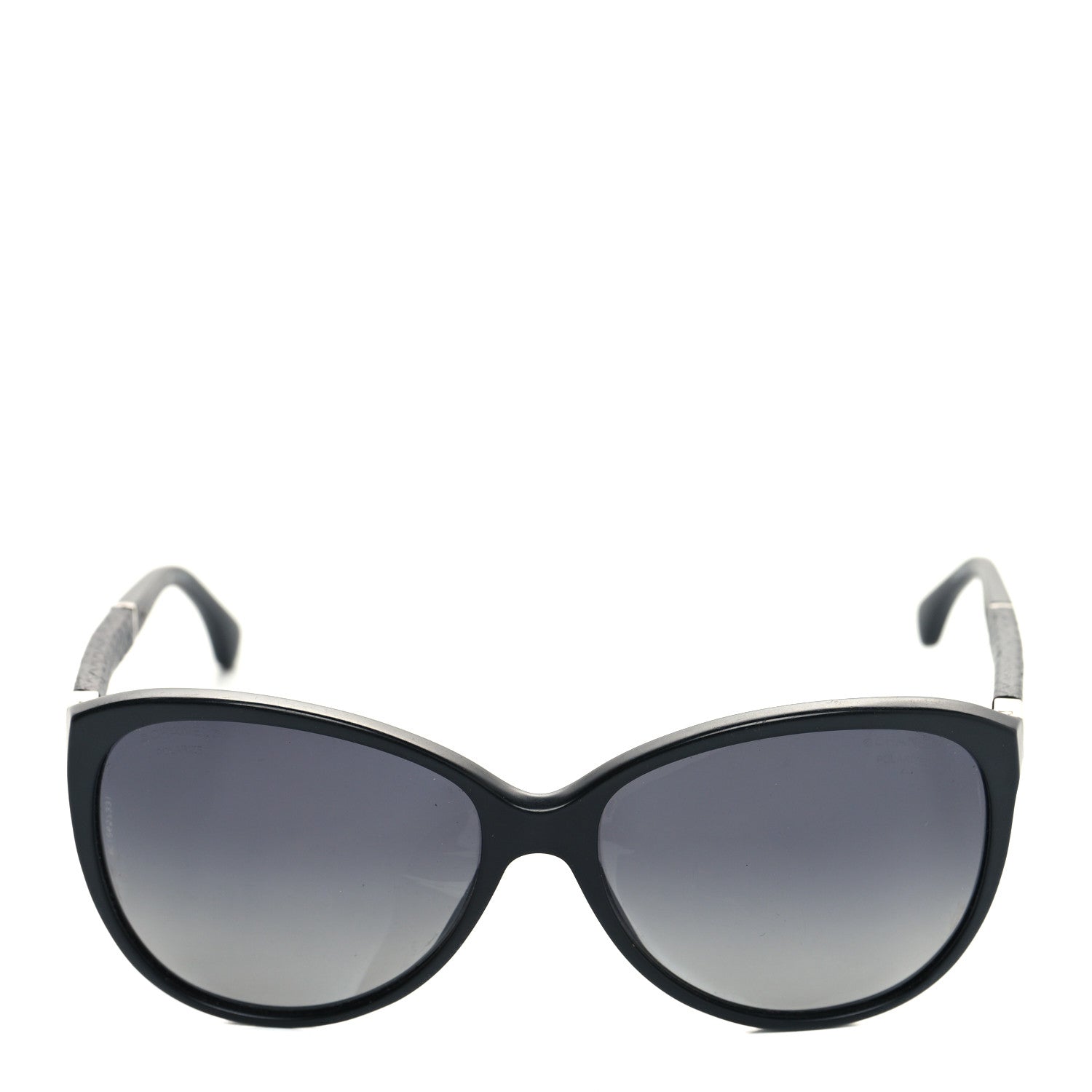 Chanel Lambskin Quilted Acetate CC Sunglasses 5225-Q Black 2 of 7