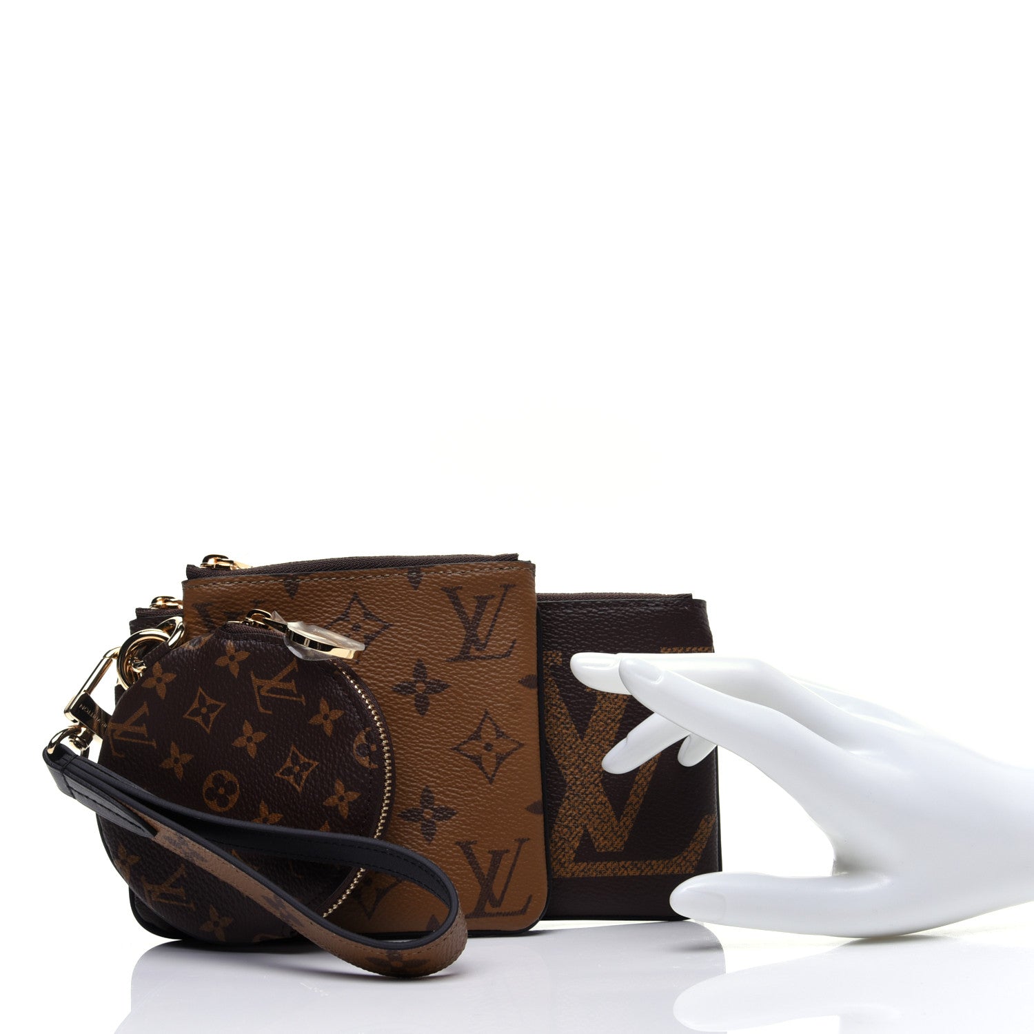 Louis Vuitton Reverse Monogram Giant Trio Pouch 2 of 16